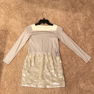 J. Crew - Crew Cuts sequin & t-shirt dress.